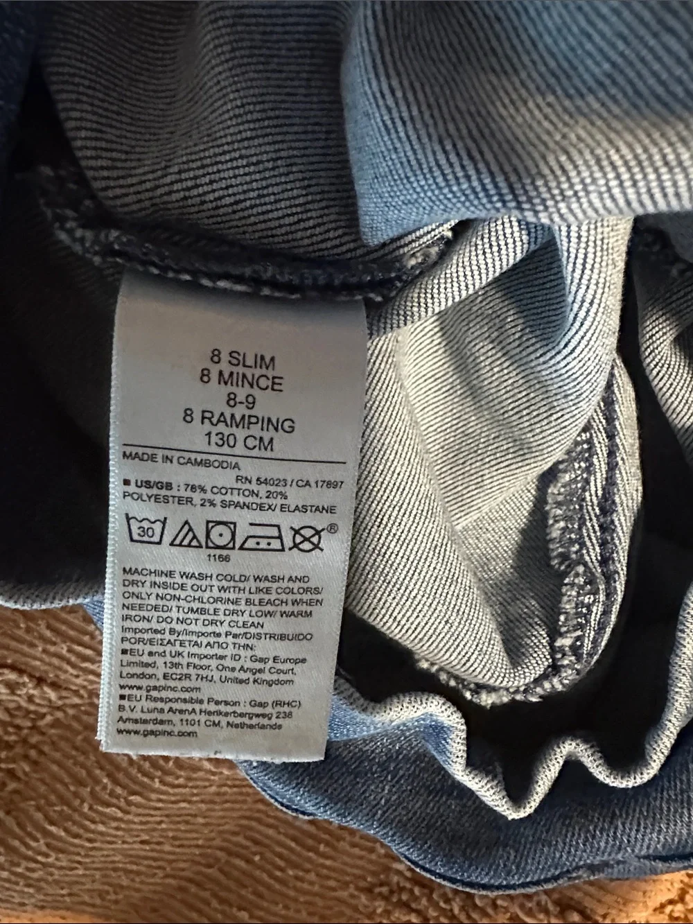 GAP Medium Blue Flared Jeans for Women